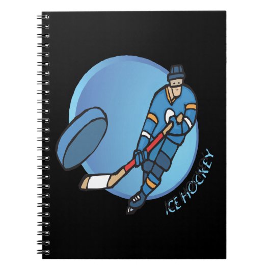 Eis-Hockey Notizblock (Vorderseite)