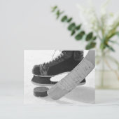 Eis-Hockey Postkarte (Stehend Vorderseite)