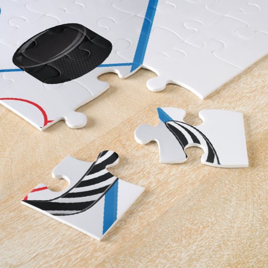 Eis-Hockey-Puzzlespiel Puzzle (Seite)
