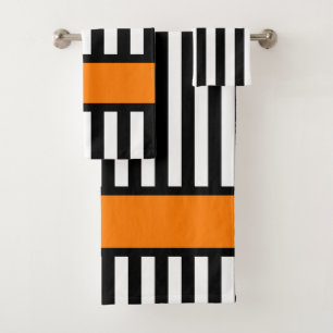 Eis-Hockey-Referentzebra-Streifen Badhandtuch Set