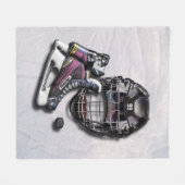 Eis-Hockey-Skate-Sturzhelm-Kobold mit Namen und Fleecedecke (Vorderseite (Horizontal))