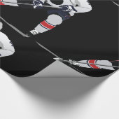 Eis-Hockey-Spieler-glattes Packpapier (Ecke)