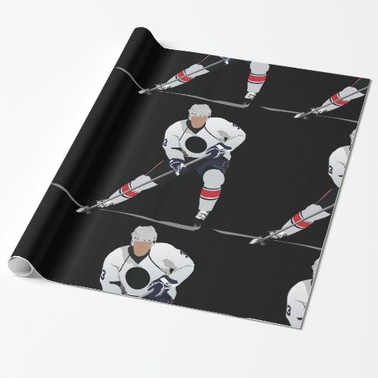 Eis-Hockey-Spieler-glattes Packpapier (Ungerollt)