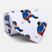 Eis-Hockey-Spieler-Weg auf Wasser Krawatte (Gerollt)