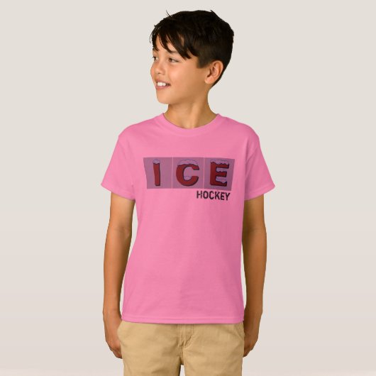 Eis-Hockey-T - Shirt - Jungen - Mädchen (Vorne ganz)