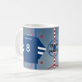 Eis-Hockey-Team-Jersey-Tasse Kaffeetasse (Vorderseite Links)