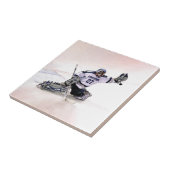 Eis-Hockey-Torhüter mit Ihrem Namenszeichnen Fliese (Seite)