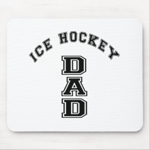 EIS-HOCKEY-VATER TRÄGT ENTWÜRFE ZUR SCHAU MOUSEPAD