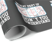 Eis-Hockey, welches Teils nicht Sie verstehen Geschenkpapier (Rolleneckpunkt)