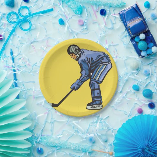 Eis-Hockey-Zeit-Papier-Teller Pappteller (Party)