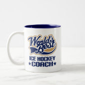 Eis-Hockey-Zug-Geschenk Zweifarbige Tasse (Links)
