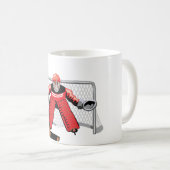 Eis-Hockeygoalie-Tasse Kaffeetasse (VorderseiteRechts)