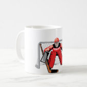 Eis-Hockeygoalie-Tasse Kaffeetasse (Vorderseite Links)