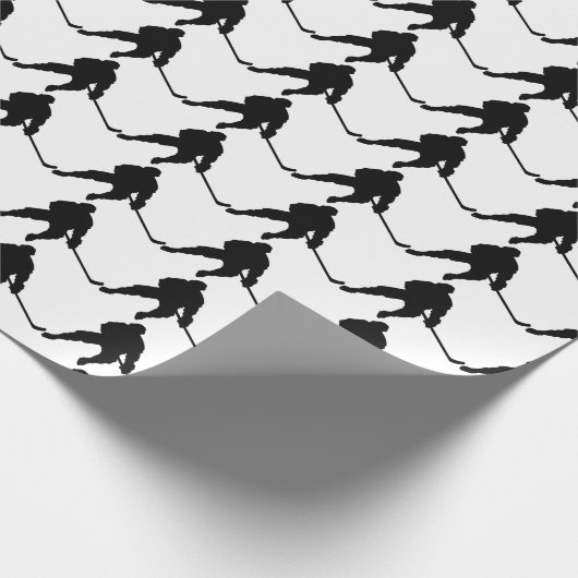 Eis-Hockeyspieler-Packpapier Geschenkpapier (Ecke)