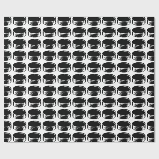 Eis-Hockeyverpackung des Hockey-Pucks Geschenkpapier (Flach)