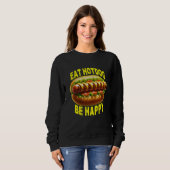Eis Hotdog glücklich Sweatshirt (Vorne ganz)