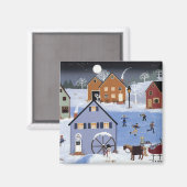 Eis House Pond Magnet (Vorderseite/Rückseite)