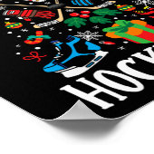 Eis I Liebe Hockey Player Team Happy Hockeydays Poster (Ecke)