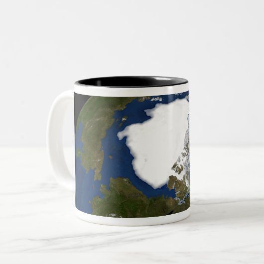 Eis im arktischen Meer 2005 Zweifarbige Tasse (Vorderseite Links)