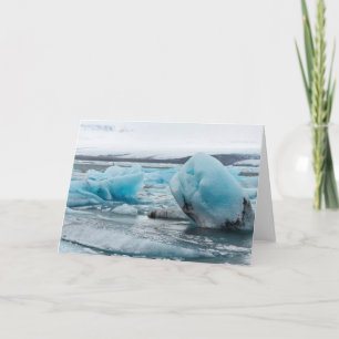 Eis im Gletscherlager Jokulsarlon Karte