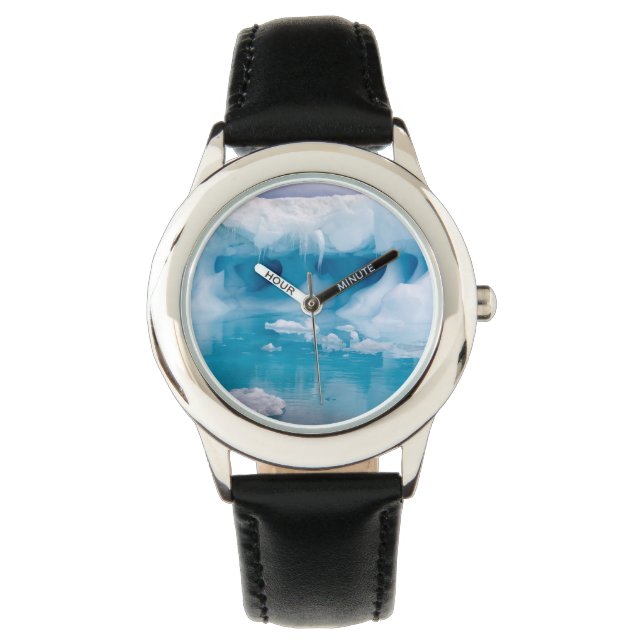Eis in der Antarktis Armbanduhr (Vorderseite)