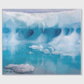 Eis in der Antarktis Geschenkpapier (Flach)