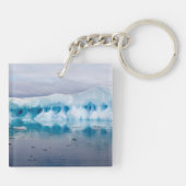 Eis in der Antarktis Schlüsselanhänger (Rückseite)