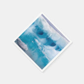 Eis in der Antarktis Serviette (Ecke)