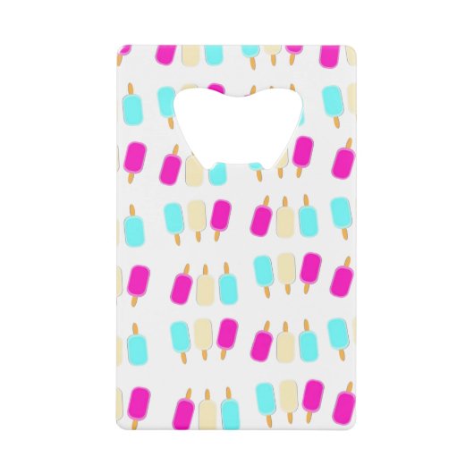 Eis in drei Farben Geldbeutel Flaschenöffner (Vorderseite)