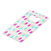 Eis in drei Farben Geldbeutel Flaschenöffner (Vorderseite Schrägansicht)