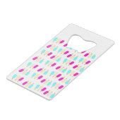 Eis in drei Farben Geldbeutel Flaschenöffner (Rückseite Schrägansicht)