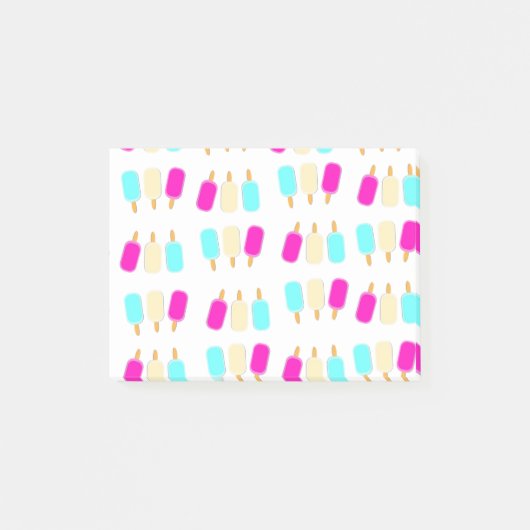 Eis in drei Farben Post-it Klebezettel (Vorderseite)