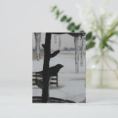 Eis ist für Vögel Postkarte (Stehend Vorderseite)