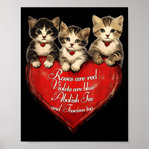 Eis ist jetzt raus, Eis abschaffen, lustige Katzen Poster