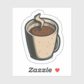 Eis-Kaffeeaufkleber" "Eiskaffee Aufkleber (Blatt)