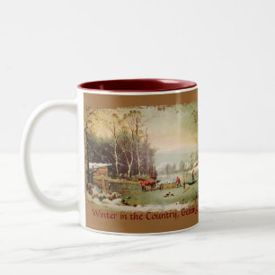 Eis-Kaffeetasse bekommen Zweifarbige Tasse