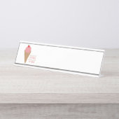 Eis kaufen schreibtischnamensplakette (Vorderseite )