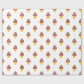 Eis-Kegel pooji Geschenkpapier (Flach)