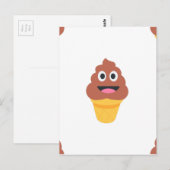 Eis-Kegel pooji Postkarte (Vorne/Hinten)