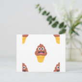 Eis-Kegel pooji Postkarte (Stehend Vorderseite)
