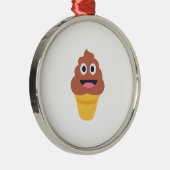 Eis-Kegel pooji Silbernes Ornament (Rechts)