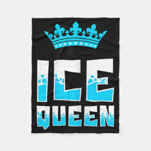 Eis Königin Grafik Eisangeln Fischer Eis Angelrute Fleecedecke