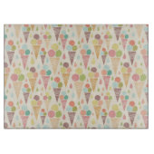 Eis-Konus-Muster Schneidebrett (Vorderseite)