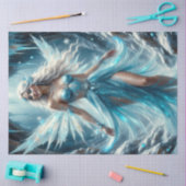 Eis-Kristall-Feendekor-Papier – Winterfee  Seidenpapier (Basteln)