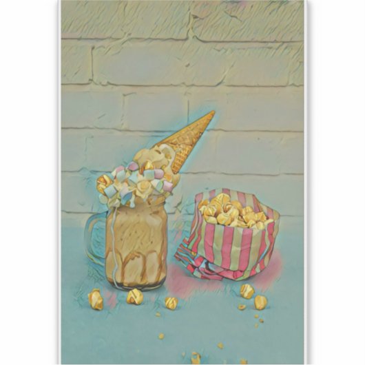 Eis-Lieblingsgeschenk Aufkleber (Vorderseite)