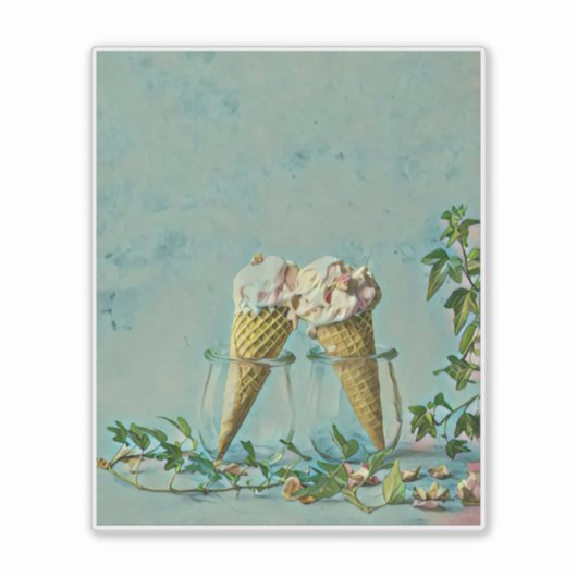 Eis-Lieblingsgeschenk Aufkleber (Vorderseite)