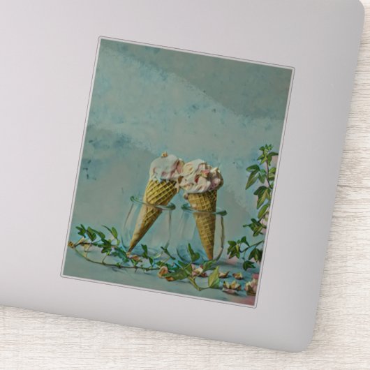 Eis-Lieblingsgeschenk Aufkleber (Detail)