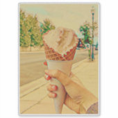 Eis-Lieblingsgeschenk Aufkleber (Vorderseite)