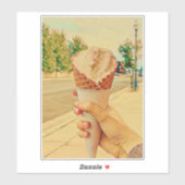 Eis-Lieblingsgeschenk Aufkleber (Blatt)