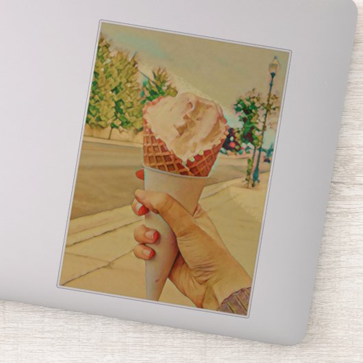 Eis-Lieblingsgeschenk Aufkleber (Detail)